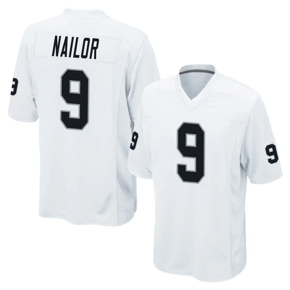 Punc LV.Raiders #9 Jalen Nailor Player White Home Game Stitched Jerseys