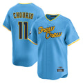 Punc M.Brewers #11 Jackson Chourio Player Light Blue City Connect Home Limited Stitched Jerseys