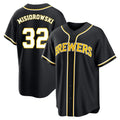 Punc M.Brewers #32 Jacob Misiorowski Player Black Fashion Out Home Game Stitched Jerseys