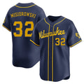 Punc M.Brewers #32 Jacob Misiorowski Player Navy Home Limited Stitched Jerseys