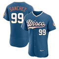 Punc M.Brewers #99 Gary Sanchez Player Blue 2026 City Connect Home Limited Elite Stitched Jerseys