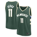 Punc M.Bucks #11 Tyler Herro Hunter Green Fast Break Replica Jerseys - Icon Edition