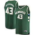 Punc M.Bucks #43 Thanasis Antetokounmpo Hunter Green Fast Break Replica Player Jerseys - Icon Edition