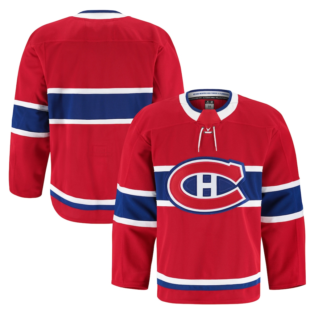 Punc M.Canadiens Red Home Authentic Pro Jerseys