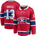 Punc M.Canadiens #13 Cole Caufield Red Home Premier Breakaway Player Jerseys