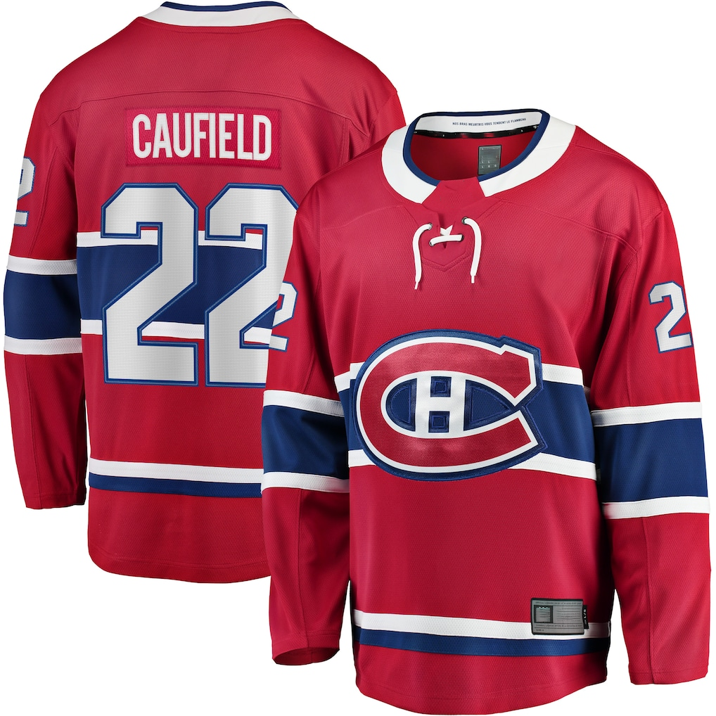 Punc M.Canadiens #22 Cole Caufield Red Home Breakaway Replica Jerseys