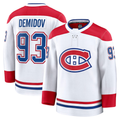 Punc M.Canadiens #93 Ivan Demidov White Away Premium Jerseys