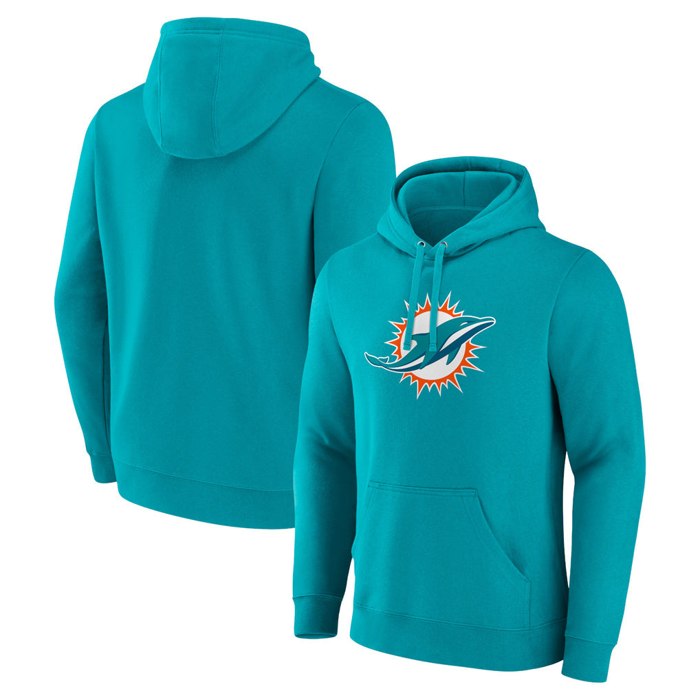 Punc M.Dolphins Aqua LOGO Pullover Hoodies Limited Blank Player Stitched Jerseys