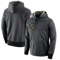 Punc M.Dolphins Gray Pullover Hoodies Limited Blank Player Stitched Jerseys