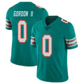 Punc M.Dolphins #0 Ollie Gordon II Player Aqua Limited Alternate Vapor Untouchable Home Game Stitched Jerseys
