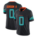 Punc M.Dolphins #0 Ollie Gordon II Player Black Limited Pitch Rivalries Collection Home Game Stitched Jerseys