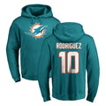 Punc M.Dolphins #10 Jacob Rodriguez Player Aqua LOGO Pullover Hoodies Limited Stitched Jerseys