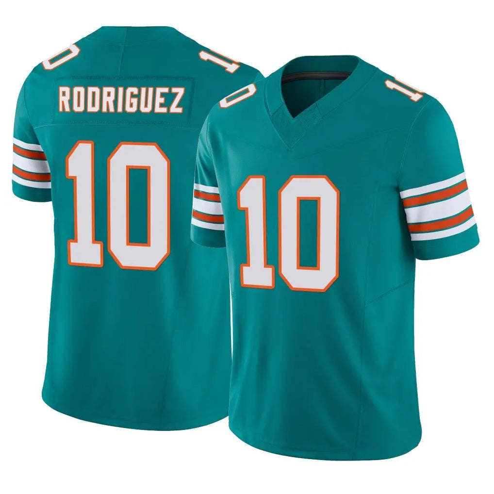 Punc M.Dolphins #10 Jacob Rodriguez Player Aqua Limited Alternate Vapor F.U.S.E. Home Game Stitched Jerseys
