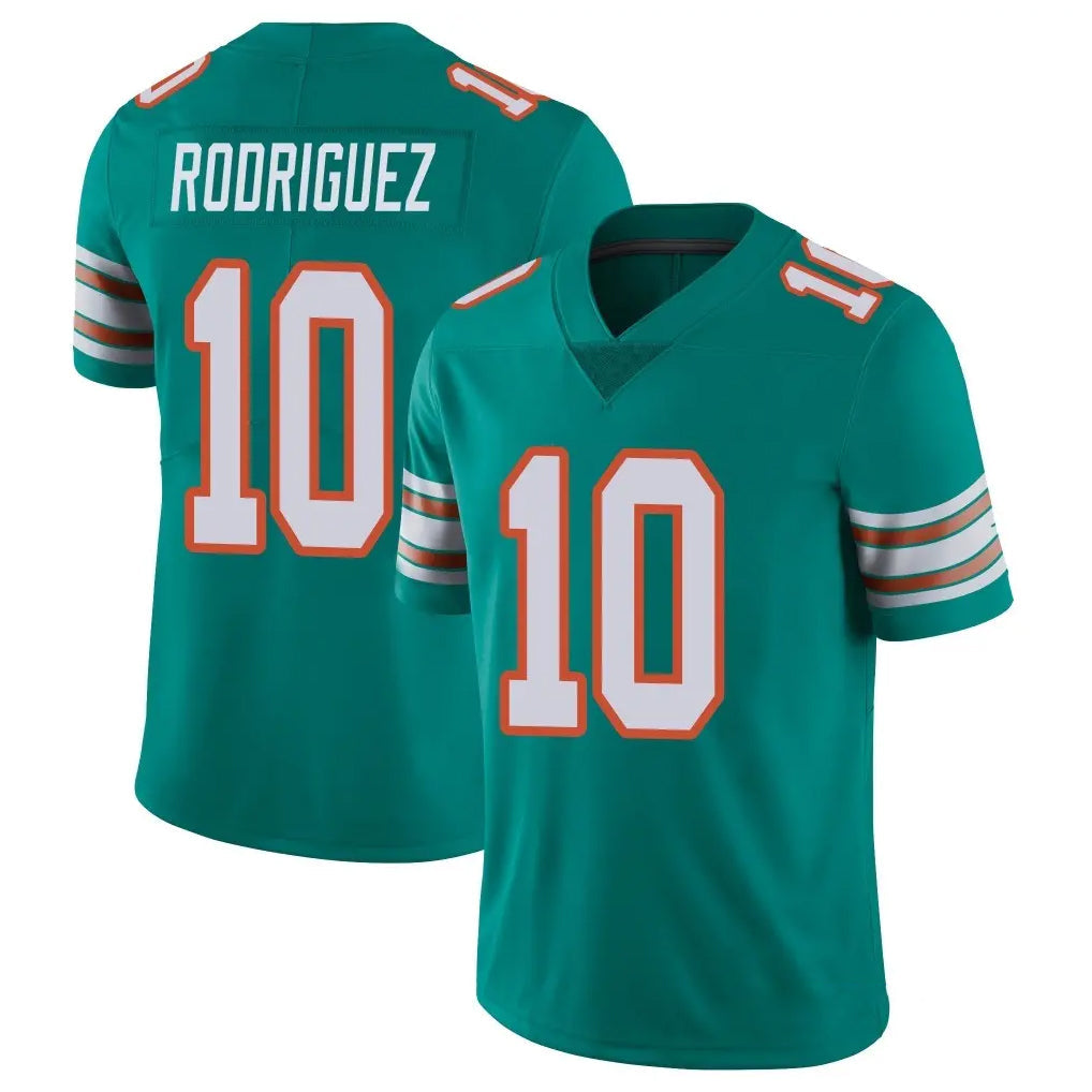 Punc M.Dolphins #10 Jacob Rodriguez Player Aqua Limited Alternate Vapor Untouchable Home Game Stitched Jerseys