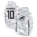 Punc M.Dolphins #10 Jacob Rodriguez Player Arctic Camo Salute to Service Hoodies Limited Game Stitched Jerseys