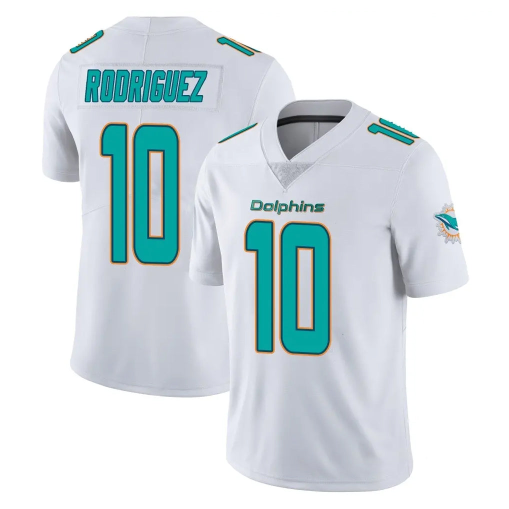 Punc M.Dolphins #10 Jacob Rodriguez Player White Limited Vapor Untouchable Home Game Stitched Jerseys