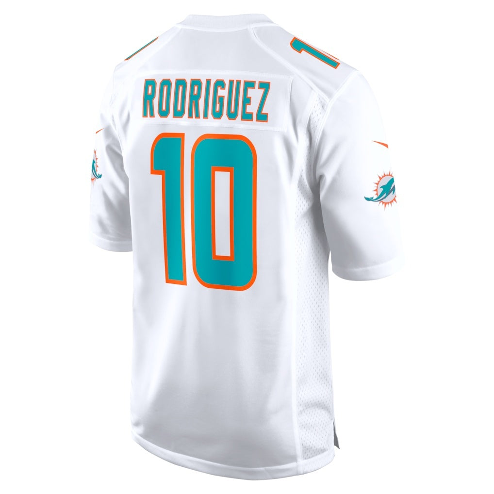 Punc M.Dolphins #10 Jacob Rodriguez White Game Stitched Jerseys