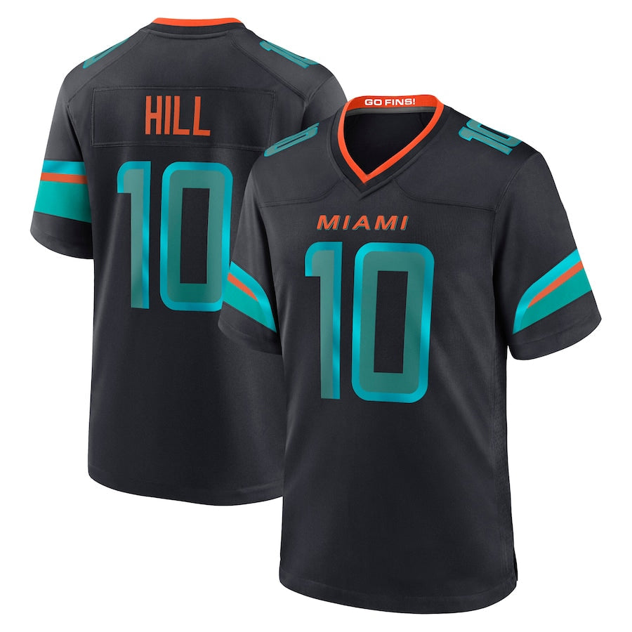 Punc M.Dolphins #10 Tyreek Hill Player Blue Rivalries Collection Game Stitched Jerseys