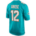 Punc M.Dolphins #12 Bob Griese Player Aqua Game Stitched Jerseys