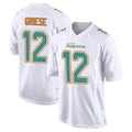 Punc M.Dolphins #12 Bob Griese Player White Fashion Game Stitched Jerseys