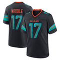 Punc M.Dolphins #17 Jaylen Waddle Player Blue Rivalries Collection Game Stitched Jerseys