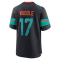 Punc M.Dolphins #17 Jaylen Waddle Player Blue Rivalries Collection Game Stitched Jersey