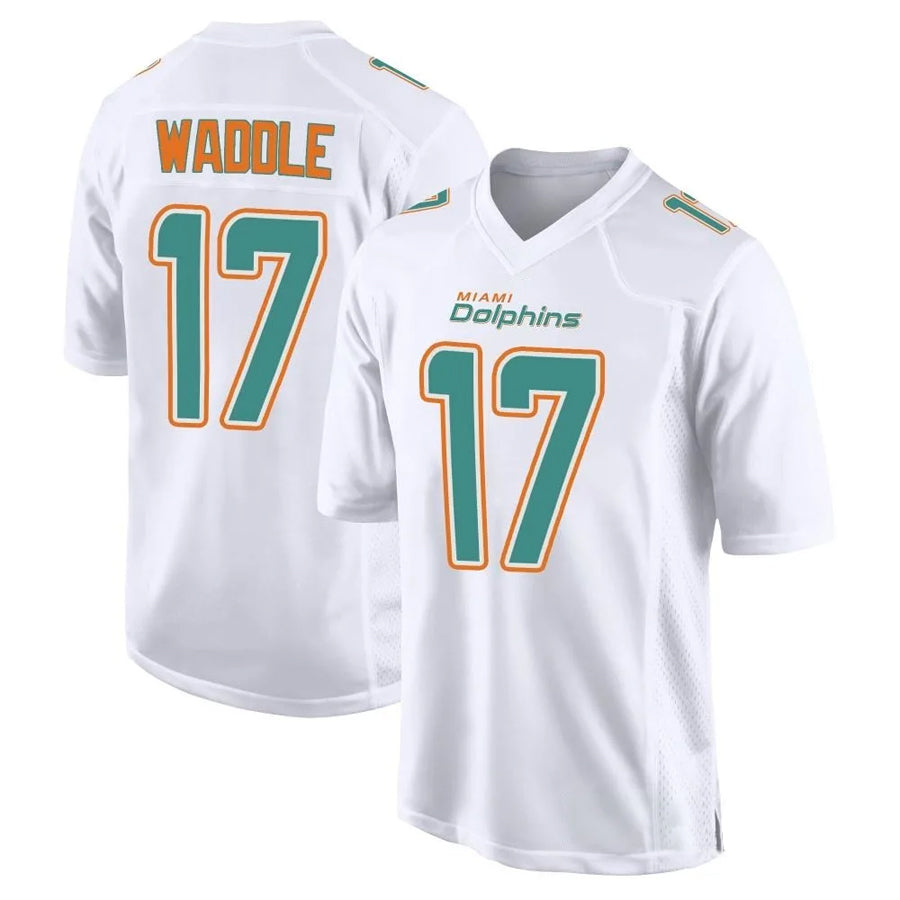 Punc M.Dolphins #17 Jaylen Waddle Player White Fashion Game Stitched Jerseys