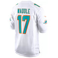 Punc M.Dolphins #17 Jaylen Waddle Player White Home Game Stitched Jerseys