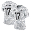 Punc M.Dolphins #17 Trey Moore Player Arctic Camo Salute To Service Limited Game Stitched Jerseys