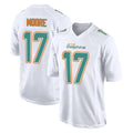 Punc M.Dolphins #17 Trey Moore Player White Fashion Home Game Stitched Jerseys