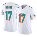 Punc M.Dolphins #17 Trey Moore Player White Limited Vapor F.U.S.E. Home Game Stitched Jerseys