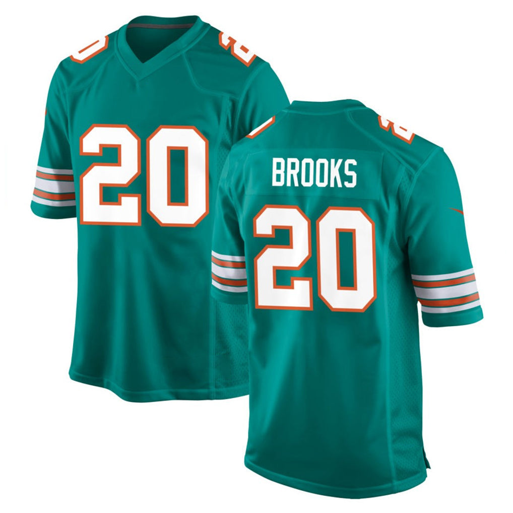 Punc M.Dolphins #20 Jordyn Brooks Player Aqua Alternate Home Game Stitched Jerseys
