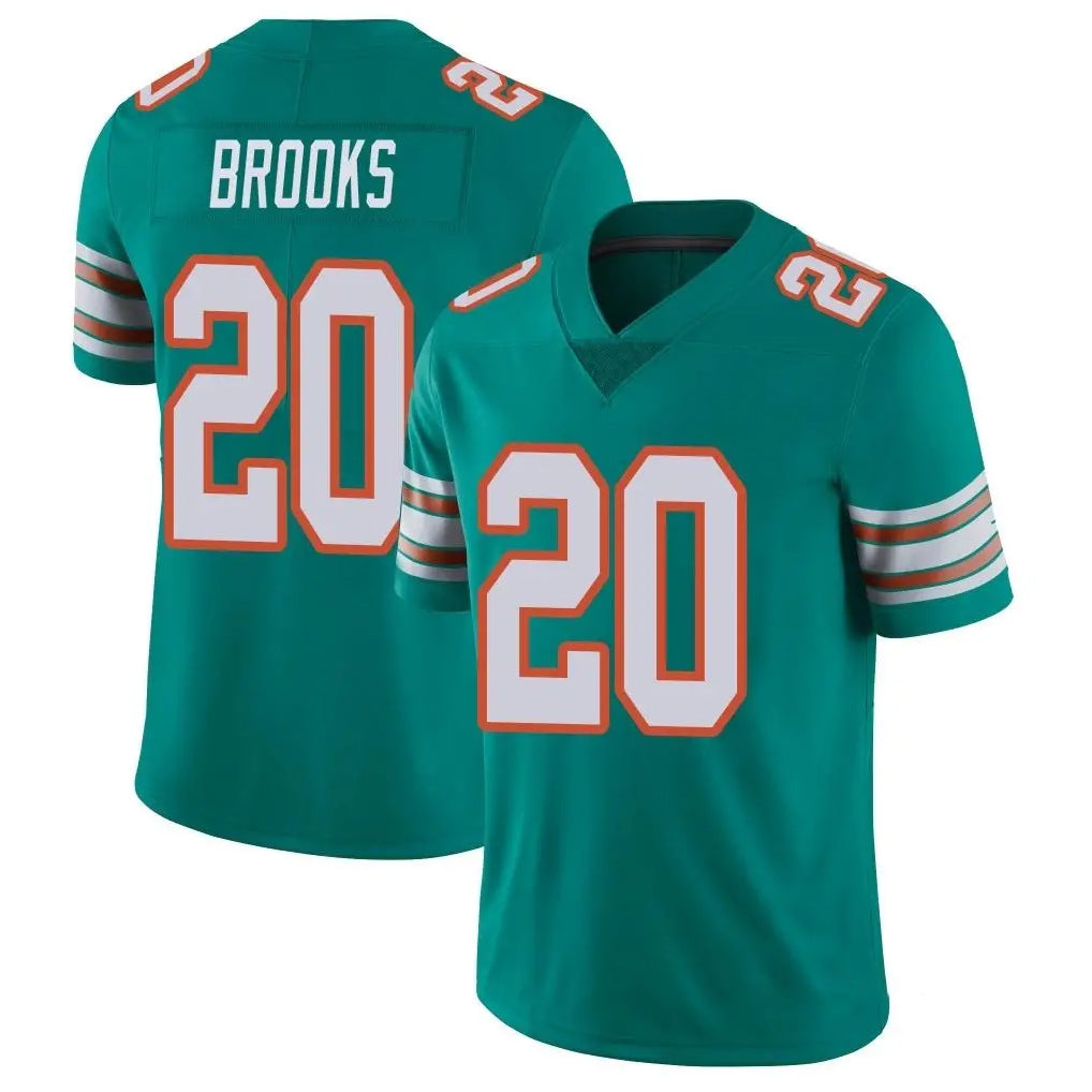 Punc M.Dolphins #20 Jordyn Brooks Player Aqua Limited Alternate Vapor Untouchable Home Game Stitched Jerseys