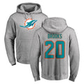Punc M.Dolphins #20 Jordyn Brooks Player Gray LOGO Pullover Hoodies Limited Stitched Jerseys