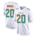 Punc M.Dolphins #20 Jordyn Brooks Player White Fashion Home Game Stitched Jerseys