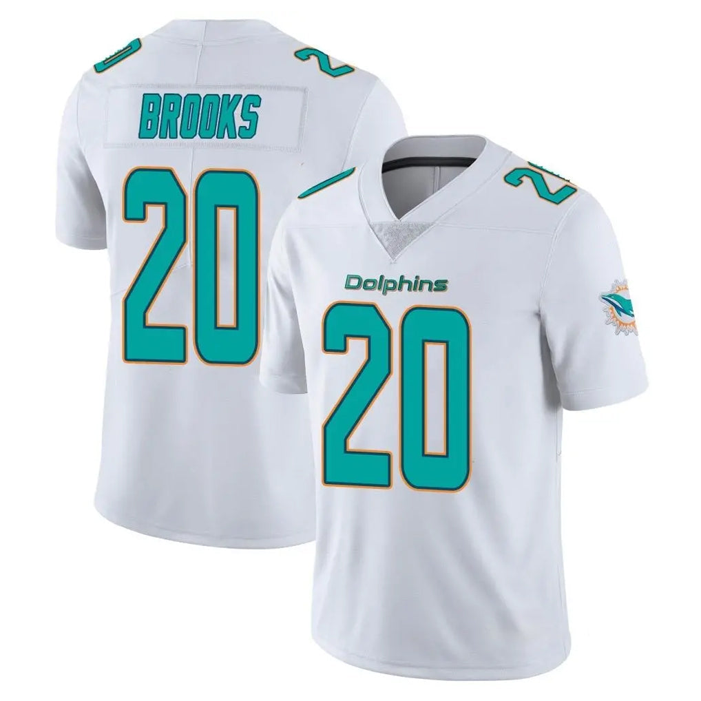 Punc M.Dolphins #20 Jordyn Brooks Player White Limited Vapor Untouchable Home Game Stitched Jerseys