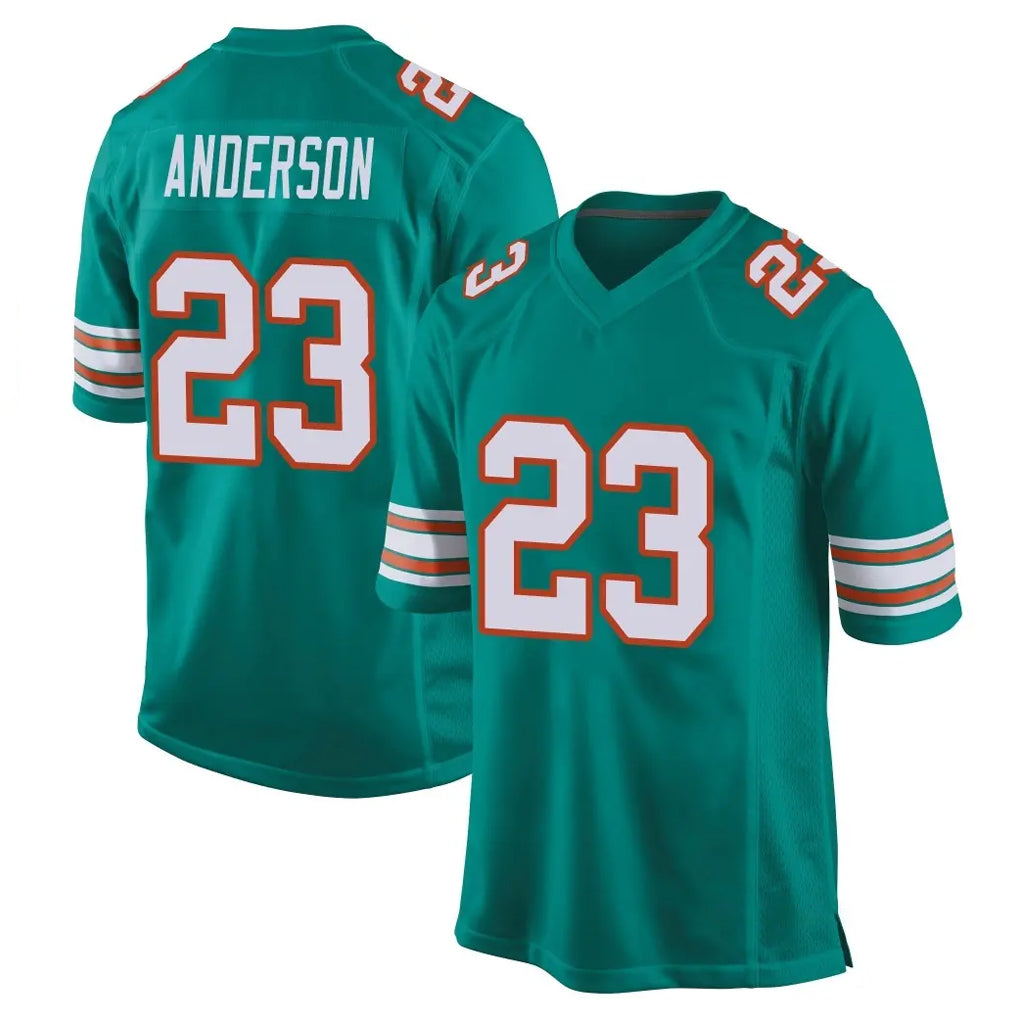 Punc M.Dolphins #23 Zayne Anderson Player Aqua Alternate Home Game Stitched Jerseys