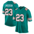 Punc M.Dolphins #23 Zayne Anderson Player Aqua Alternate Home Game Stitched Jerseys
