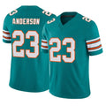 Punc M.Dolphins #23 Zayne Anderson Player Aqua Limited Alternate Vapor F.U.S.E. Home Game Stitched Jerseys