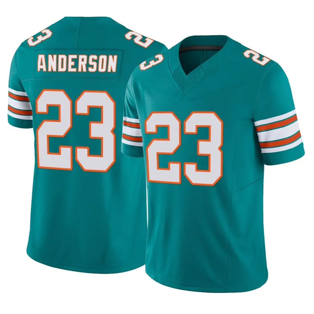 Punc M.Dolphins #23 Zayne Anderson Player Aqua Limited Alternate Vapor F.U.S.E. Home Game Stitched Jerseys