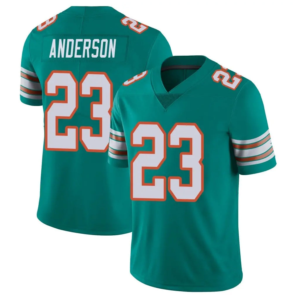 Punc M.Dolphins #23 Zayne Anderson Player Aqua Limited Alternate Vapor Untouchable Home Game Stitched Jerseys