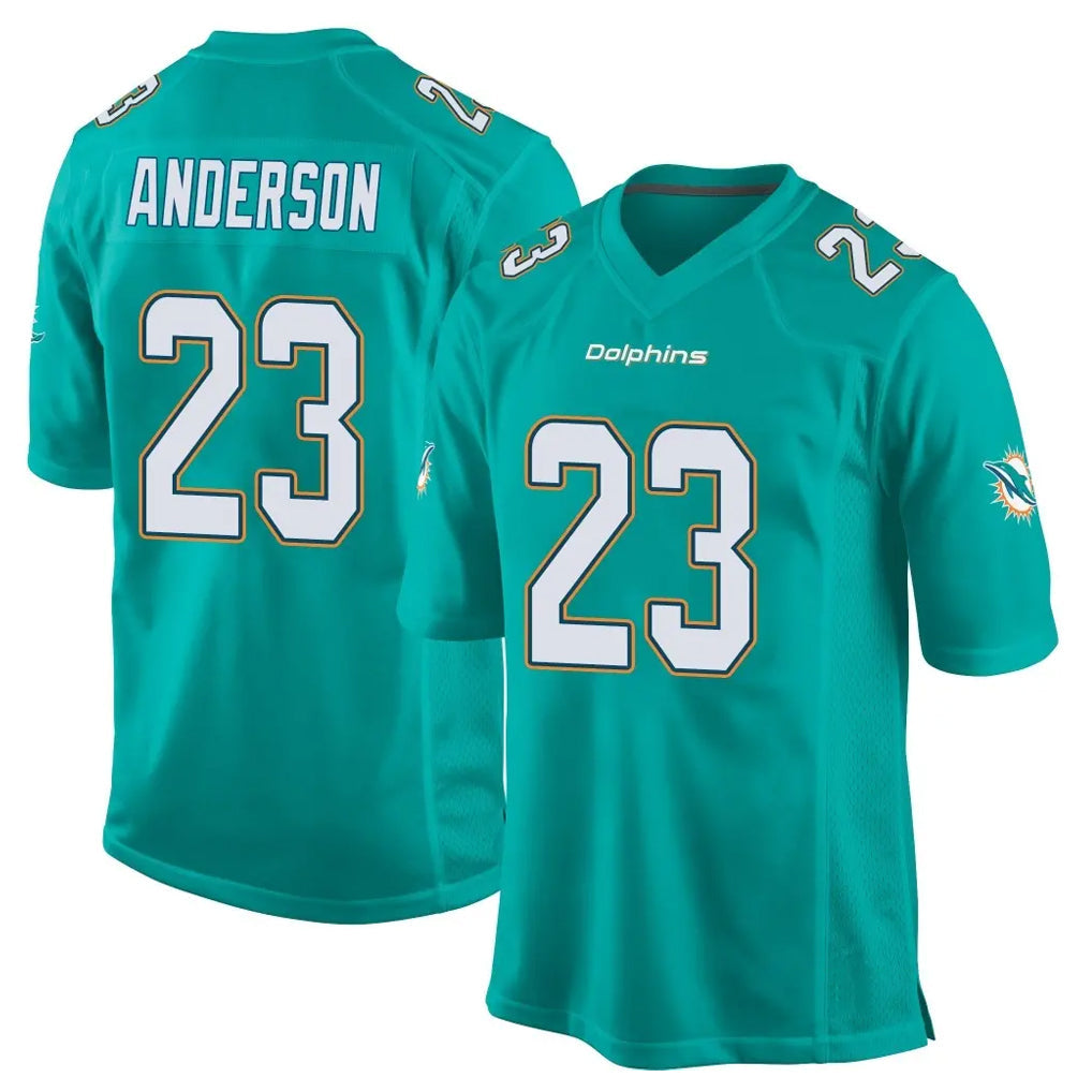 Punc M.Dolphins #23 Zayne Anderson Player Aqua Team Color Home Game Stitched Jerseys