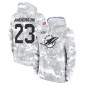 Punc M.Dolphins #23 Zayne Anderson Player Arctic Camo Salute to Service Hoodies Limited Game Stitched Jerseys