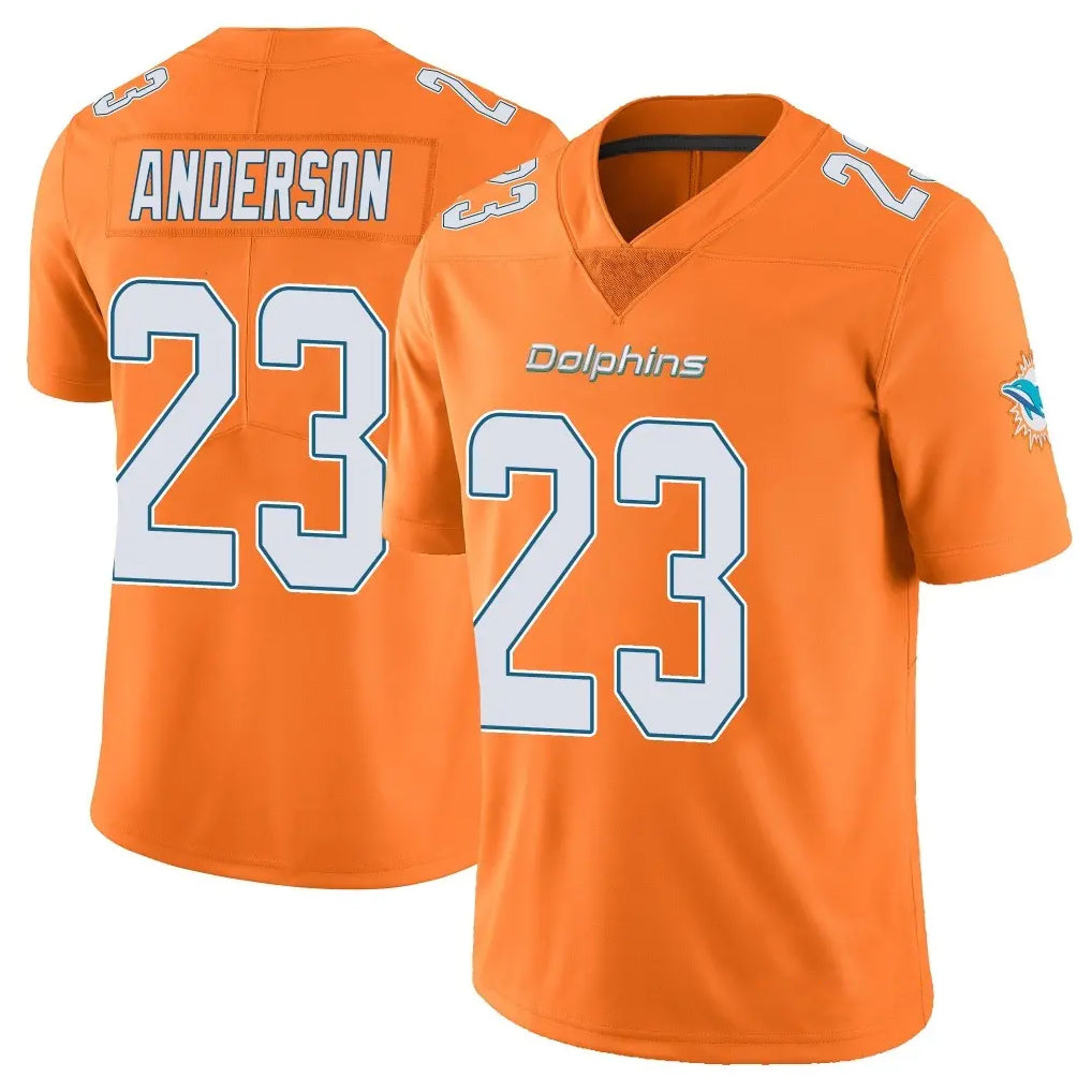 Punc M.Dolphins #23 Zayne Anderson Player Orange Limited Home Game Stitched Jerseys