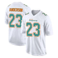 Punc M.Dolphins #23 Zayne Anderson Player White Fashion Home Game Stitched Jerseys