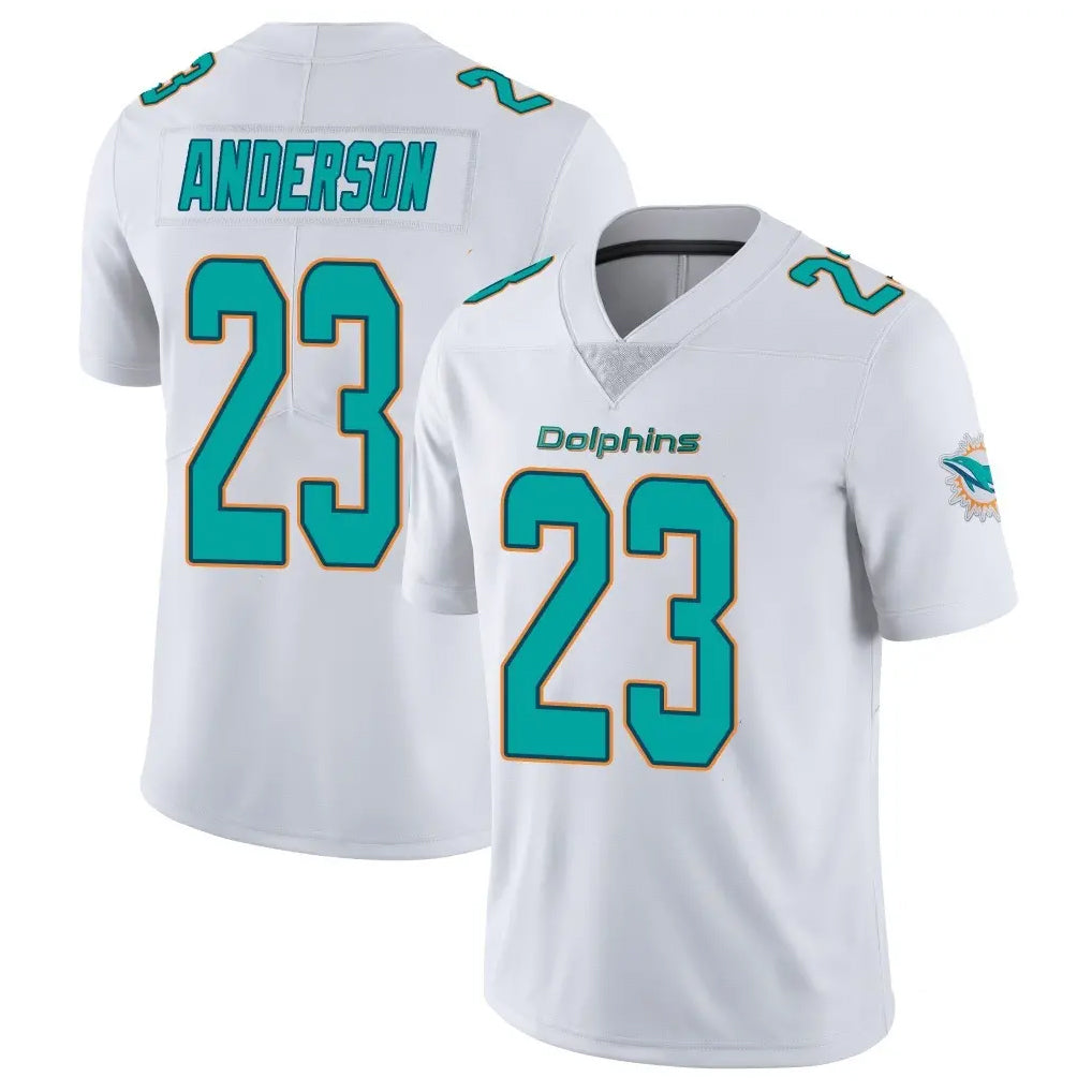 Punc M.Dolphins #23 Zayne Anderson Player White Limited Vapor Untouchable Home Game Stitched Jerseys