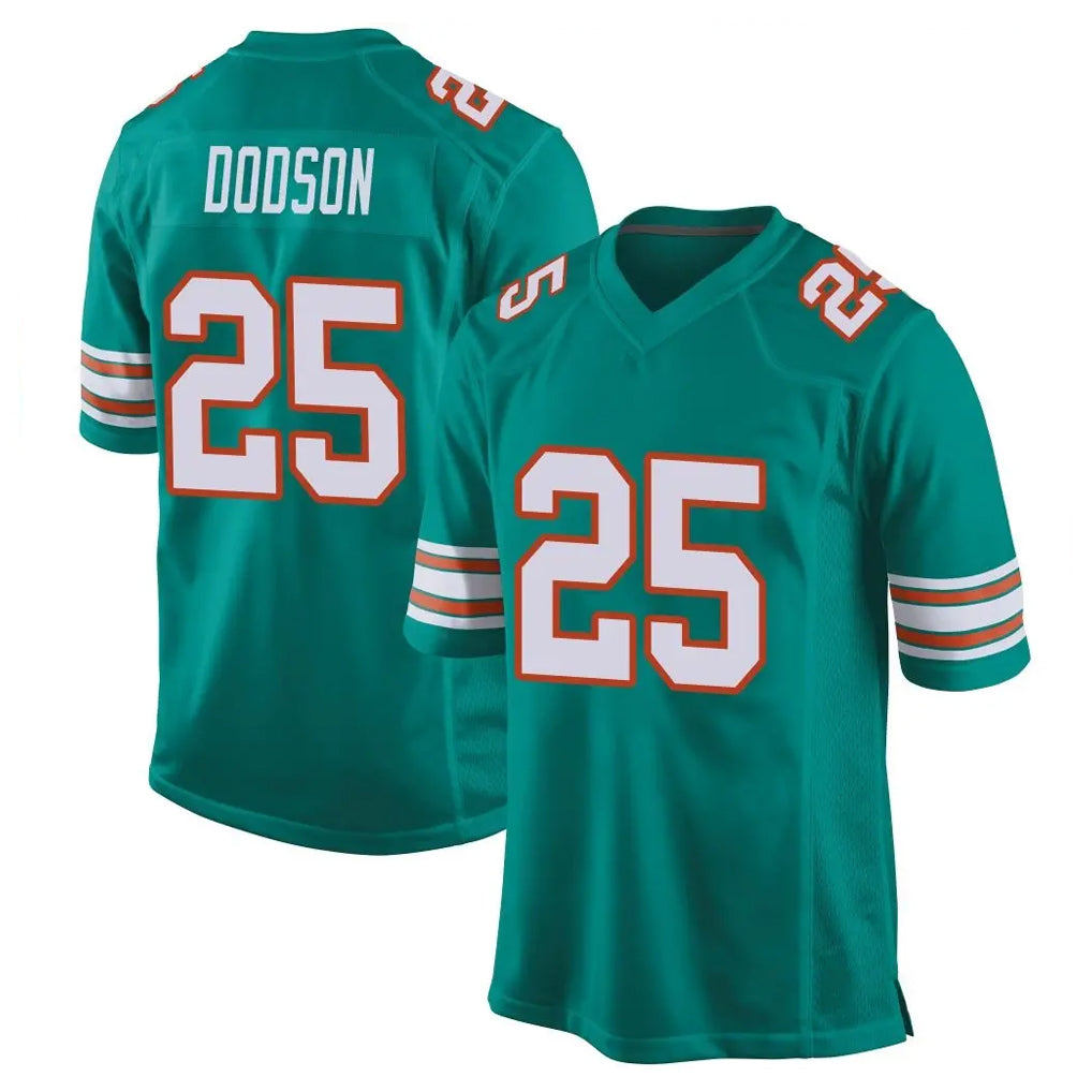 Punc M.Dolphins #25 Tyrel Dodson Player Aqua Alternate Home Game Stitched Jerseys