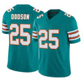 Punc M.Dolphins #25 Tyrel Dodson Player Aqua Limited Alternate Vapor F.U.S.E. Home Game Stitched Jerseys
