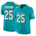 Punc M.Dolphins #25 Tyrel Dodson Player Aqua Limited Vapor F.U.S.E. Home Game Stitched Jerseys