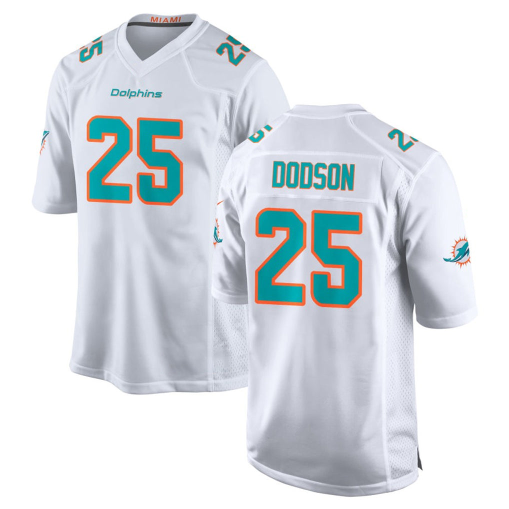 Punc M.Dolphins #25 Tyrel Dodson Player White Limited Home Game Stitched Jerseys